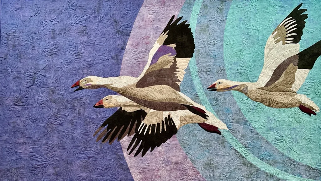 Linda Diak: “An art quilt can be anything it could be, and the quilting can really advance the story of the piece”