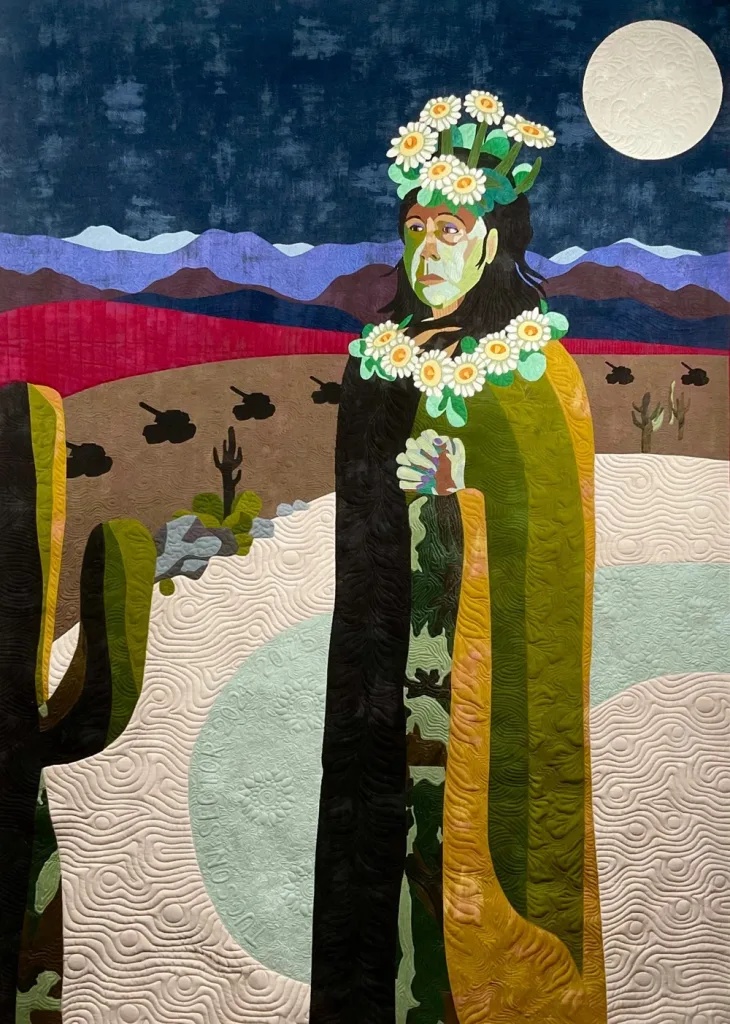 Linda Diak: “An art quilt can be anything it could be, and the quilting can really advance the story of the piece”