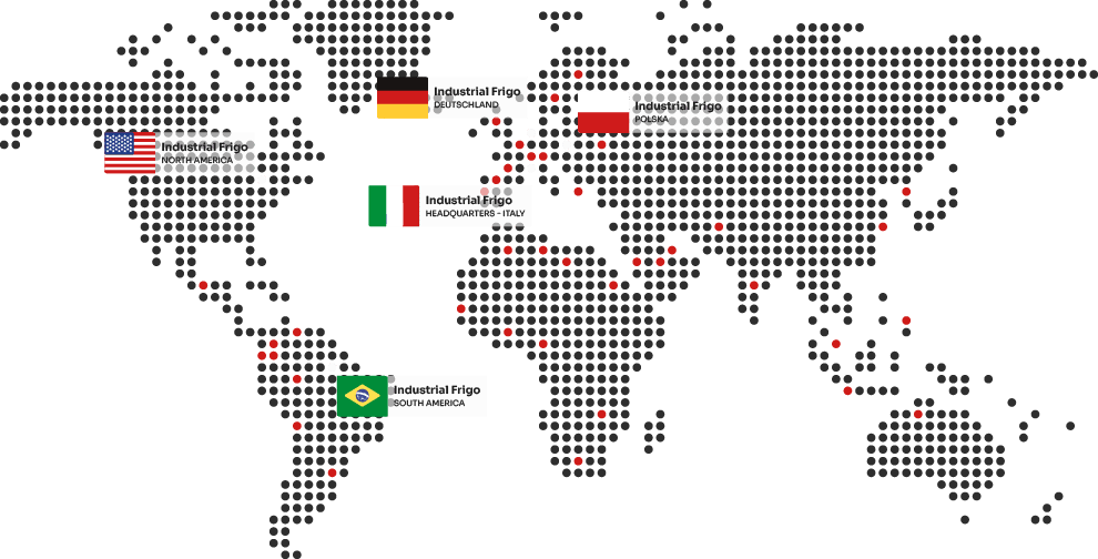 Map of our offices | Industrial Frigo