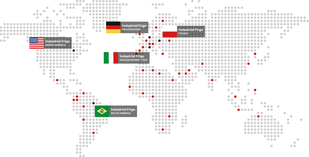 Map of our offices | Industrial Frigo