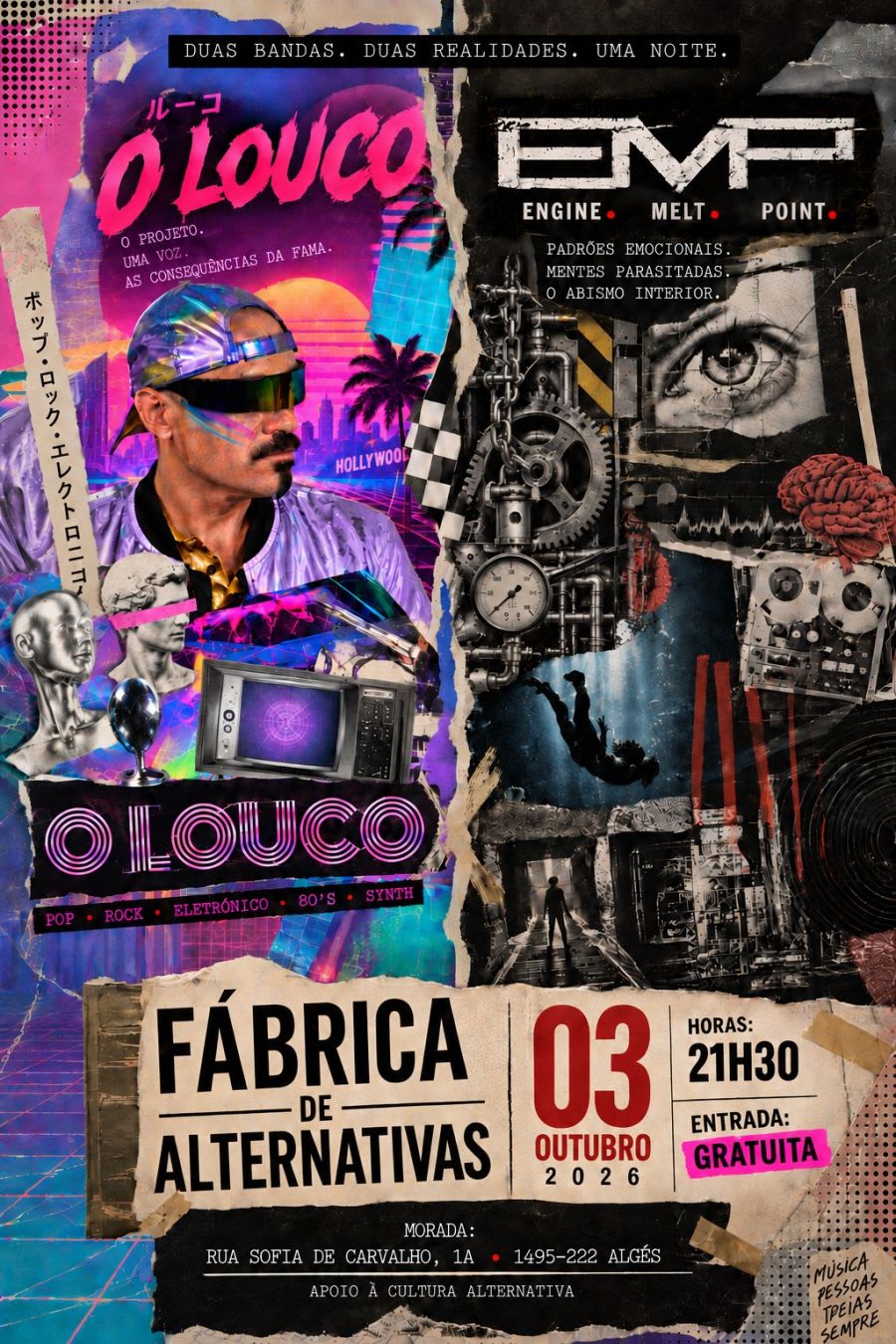 O Louco e Engine Meltpoint juntam música, teatro e audiovisual em Algés