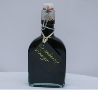 Cranberry Crème Vinegar Bottle