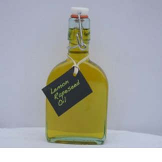 Ola Oils Lemon Infused Rapeseed Oil Bottle