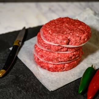 Organic Beef Burgers - Gluten Free, Preservative Free.