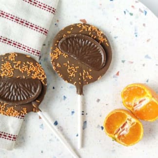 Milk Chocolate Orange Chocolate Lollipop