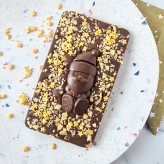 Milk Chocolate Crunchy Santa Slabb