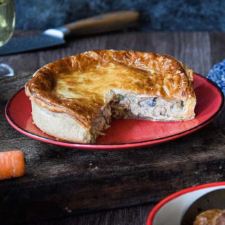 Pheasant, Leek and Portobello Mushroom Family Pie