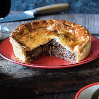 Venison, Beef, Red Wine and Cranberry Family Pie