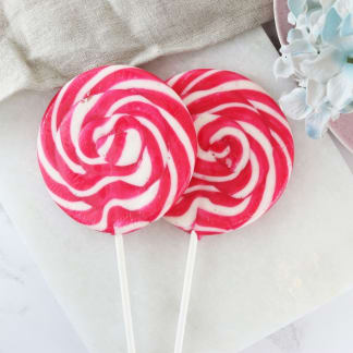 Raspberry Vanilla Giant Lollipop