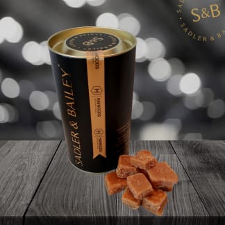 Luxury Salted Caramel Fudge Gift Tube