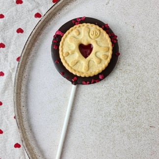 Vegan Dark Chocolate Jammy Dodger