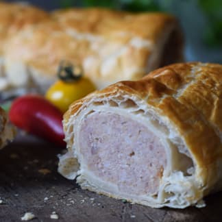 Venison, Pheasant, Sweet Chilli Sausage Roll