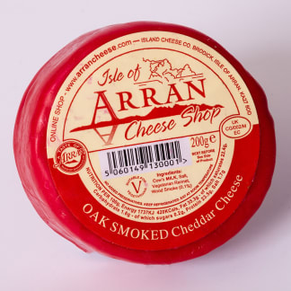 Arran Cheddar Round Oak Smoked