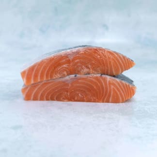 Organic Salmon Fillet Steaks Skin On