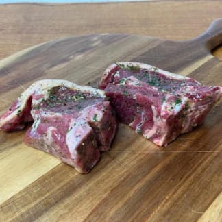 Double Loin Marinated Lamb Chops x 2