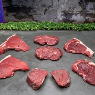 Belted Galloway Steak Selection 