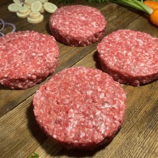 Caramelised Red Onion and Cracked Black Pepper Burgers