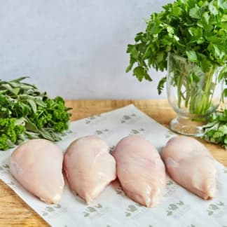 Herb Fed Free Range Chicken Breasts - Skin Off