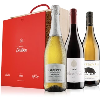 Christmas Day Mixed Wine & Prosecco in Wooden Box