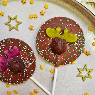 Milk Chocolate Jelly Reindeer Lollipop
