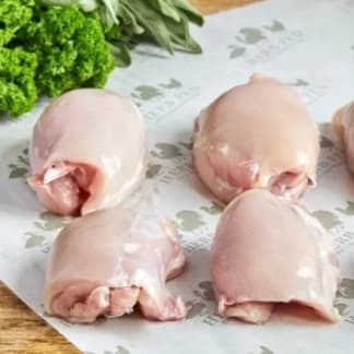 Herb Fed Free Range Chicken Thighs (Skinned & Boned) 