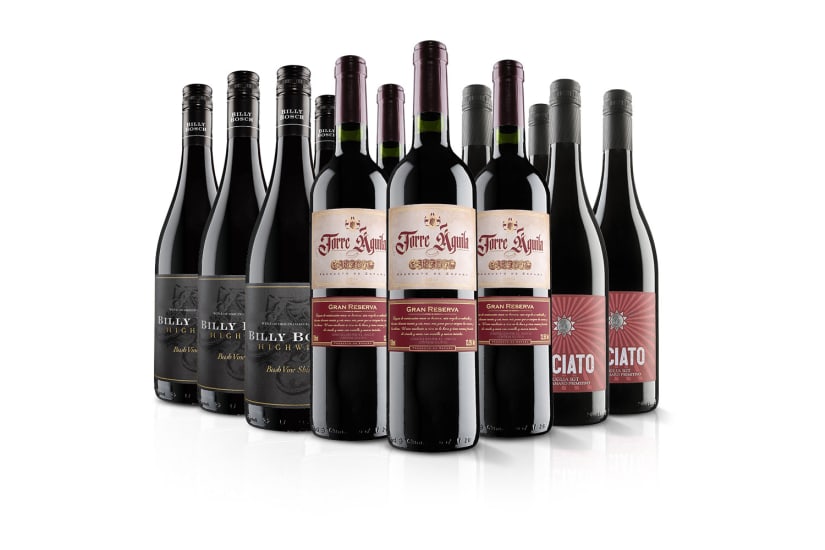 Premium 12 Bottle Red Wine Case