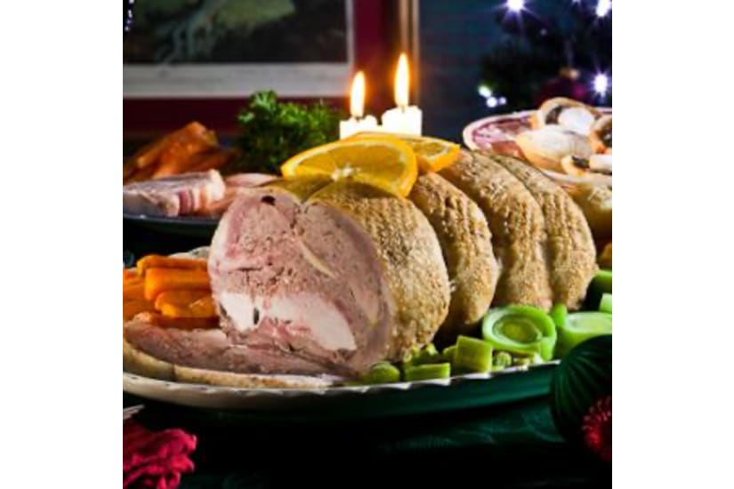 Four Bird Christmas Roast - Turkey, Duck, Pheasant and Partridge