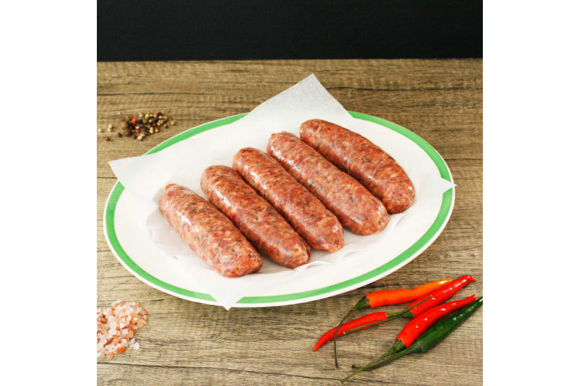 Wild Duck Sausages - with Chilli Jam or Damson