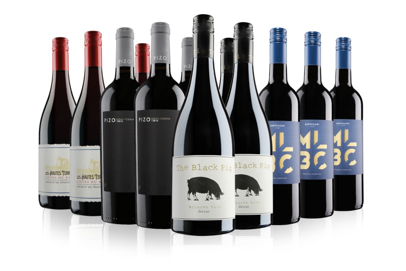 Luxury 12 Bottle Red Wine Case