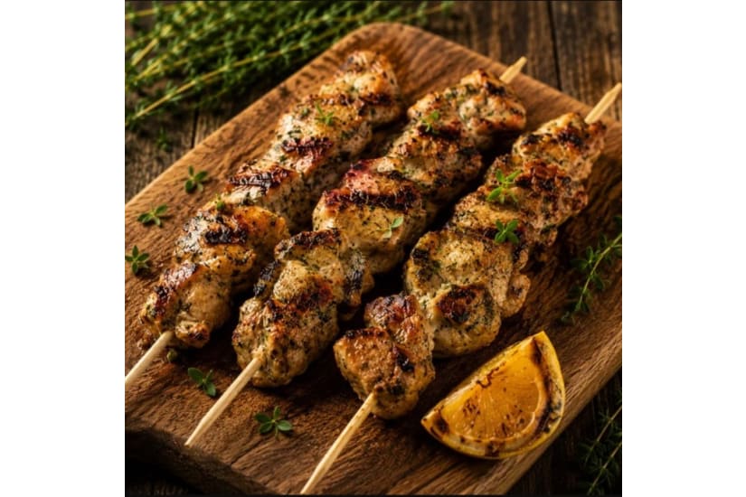 Pheasant & Garlic Herb Skewers