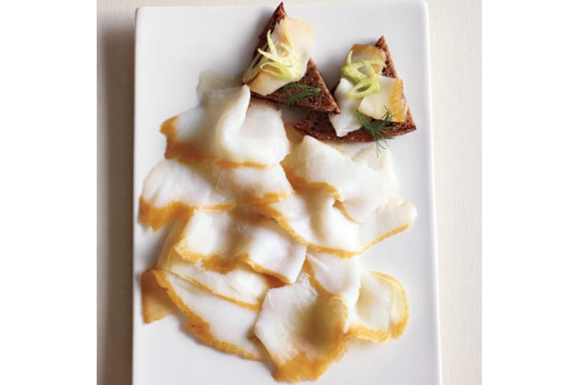 Cold Smoked Halibut Sliced