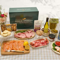 Gourmet Food & Wine Gift Box with Smoked Delicacies