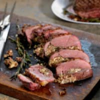 Stuffed Wild Venison Haunch Joint