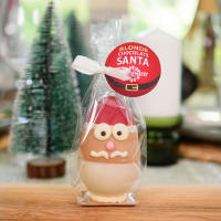 Handmade Blonde Chocolate Christmas Santa