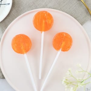 Orange and Mango Lollipops