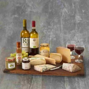 Cheese and Organic Wine Hamper