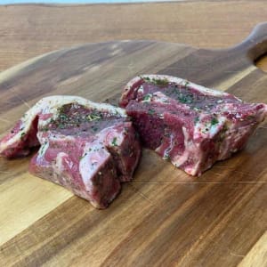 Double Loin Marinated Lamb Chops x 2