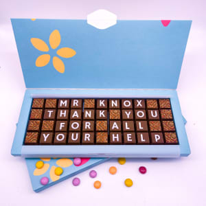 Large Personalised Thank You Chocolate Gift Box