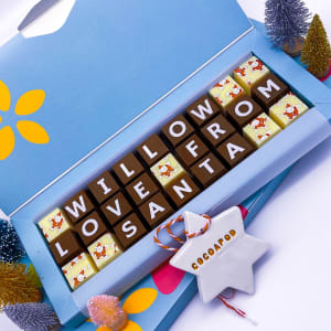Personalised Love From Santa Chocolates With Name