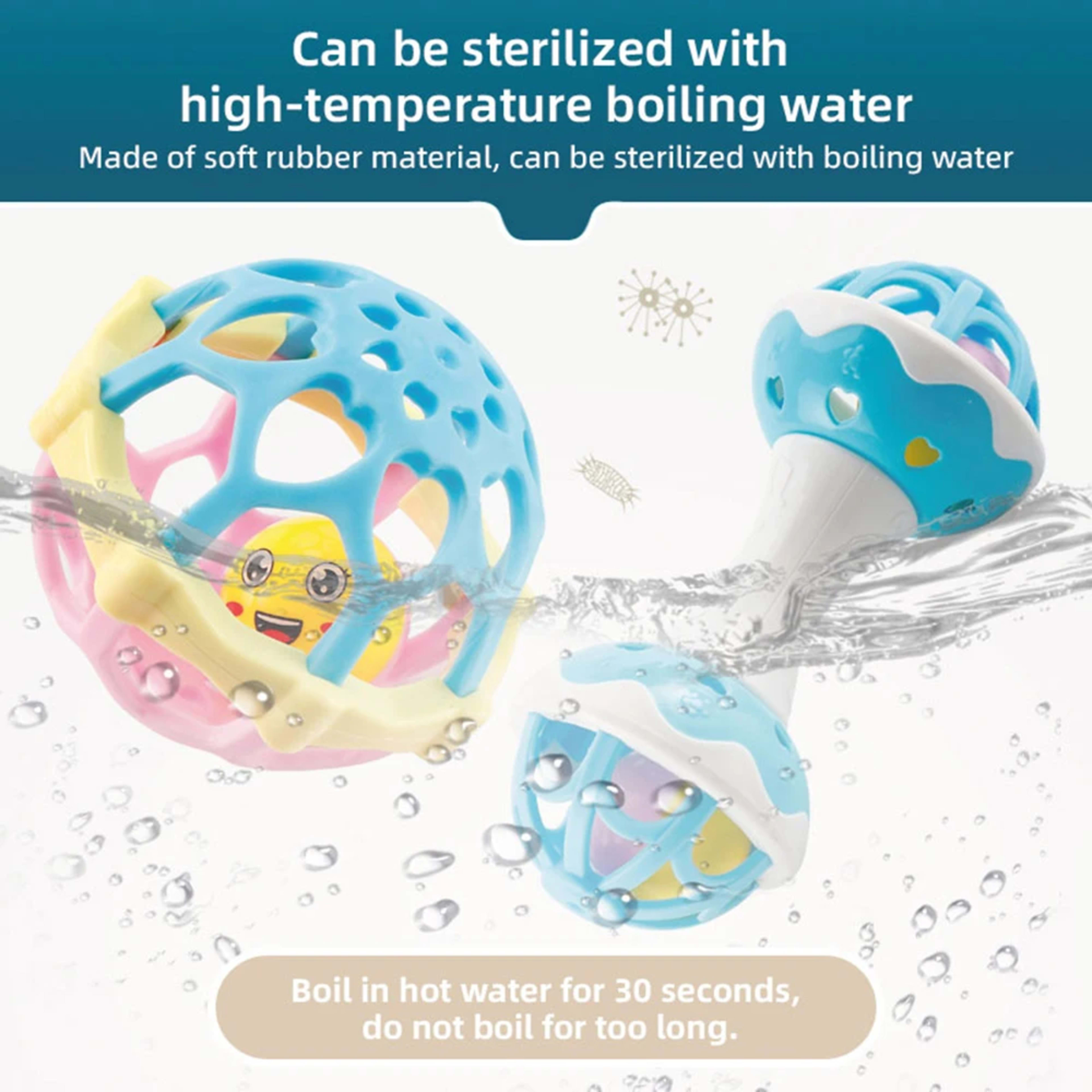 Baby Toys, Rattle, Fine Motor and Sensory Toy, Suitable for Infants Aged 3, 6, 9, and 12 Months 2