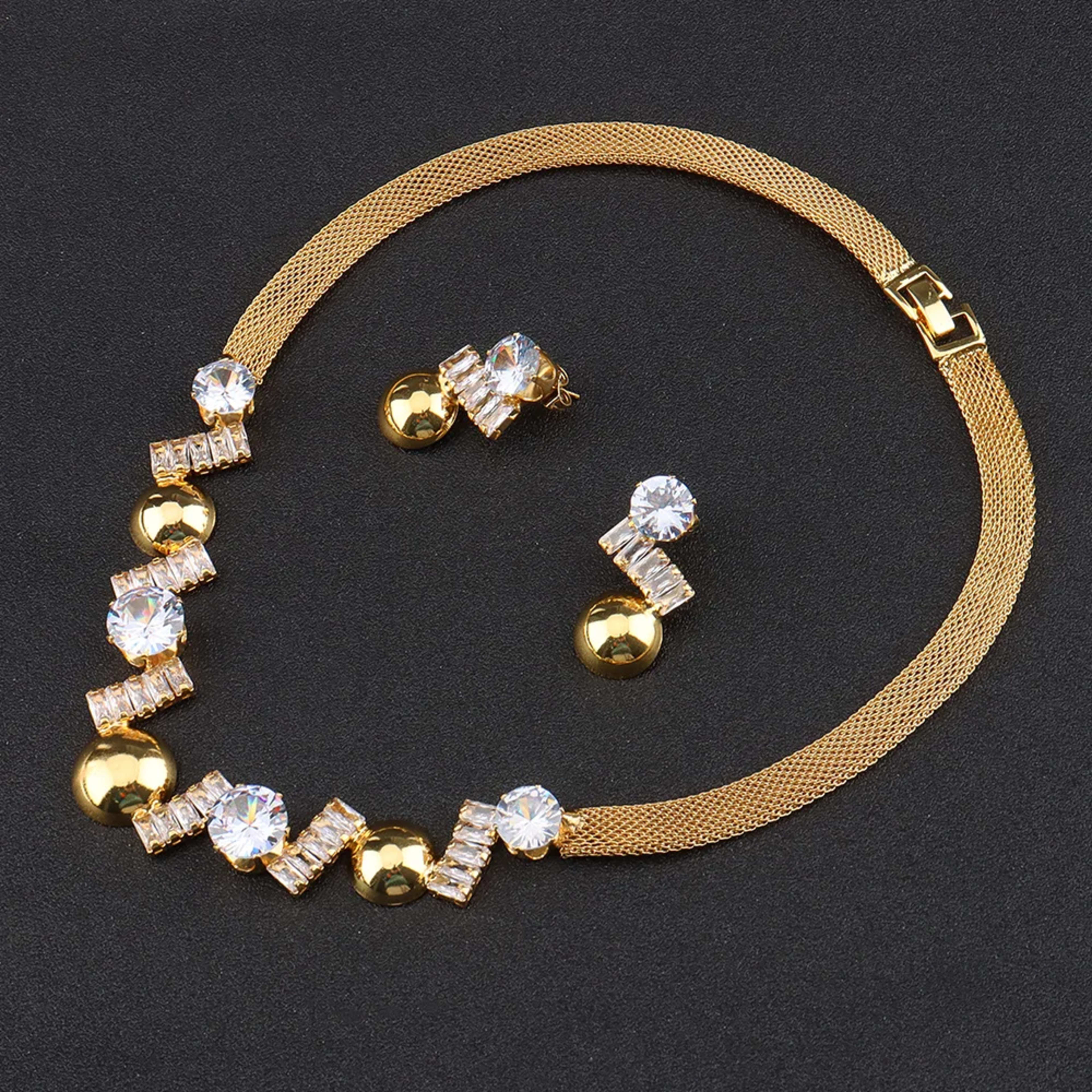 Jewelry For Women 2025 Brilliant Cubic Zircon Necklace Earrings Ring and Bracelet Wedding Bridal Jewelry Sets Dress Acce 2