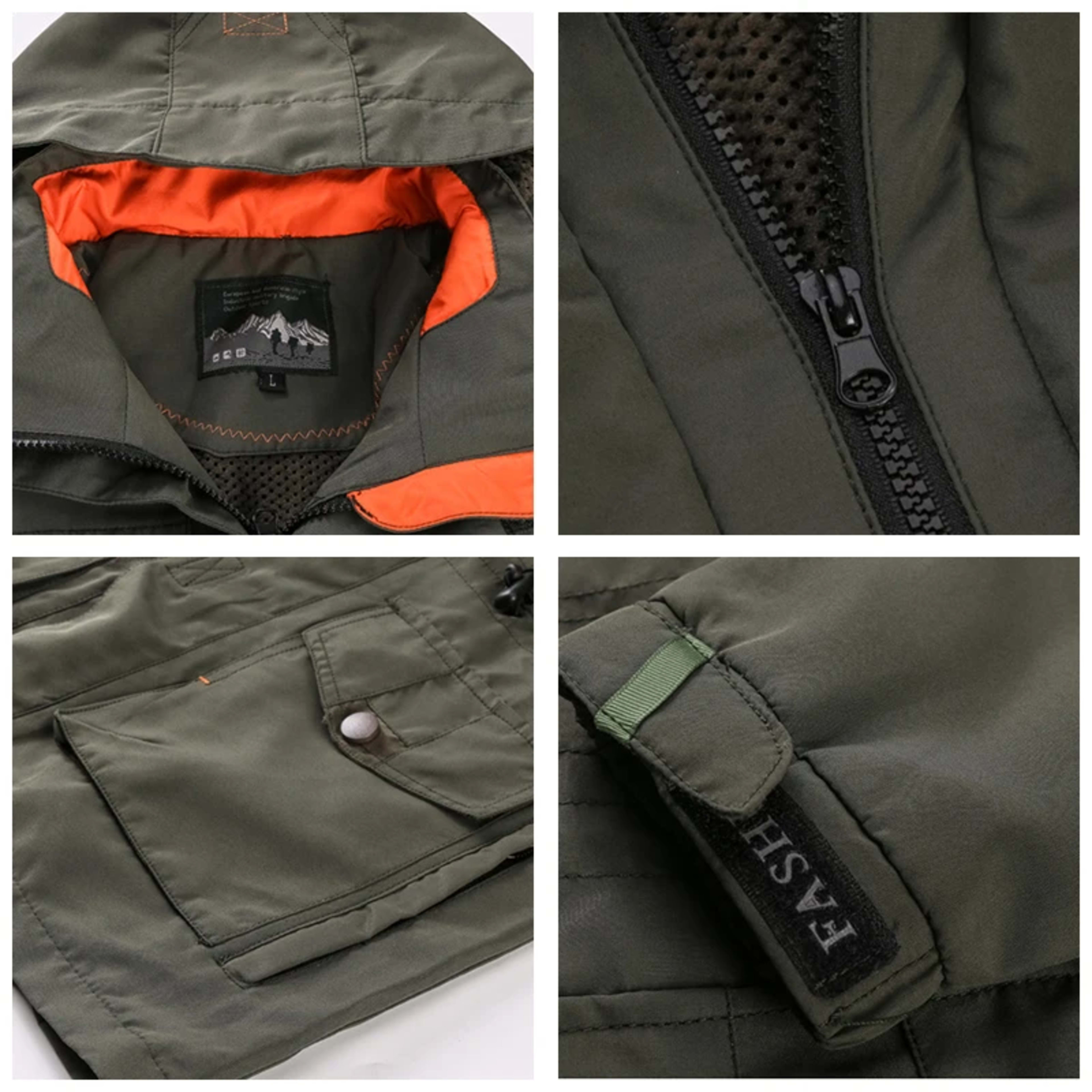 Men Outdoor Jacket Spring Autumn New Hooded Casual Jacket Men Windproof Windbreaker Coat Men Camping Lnterchange Jacket  6