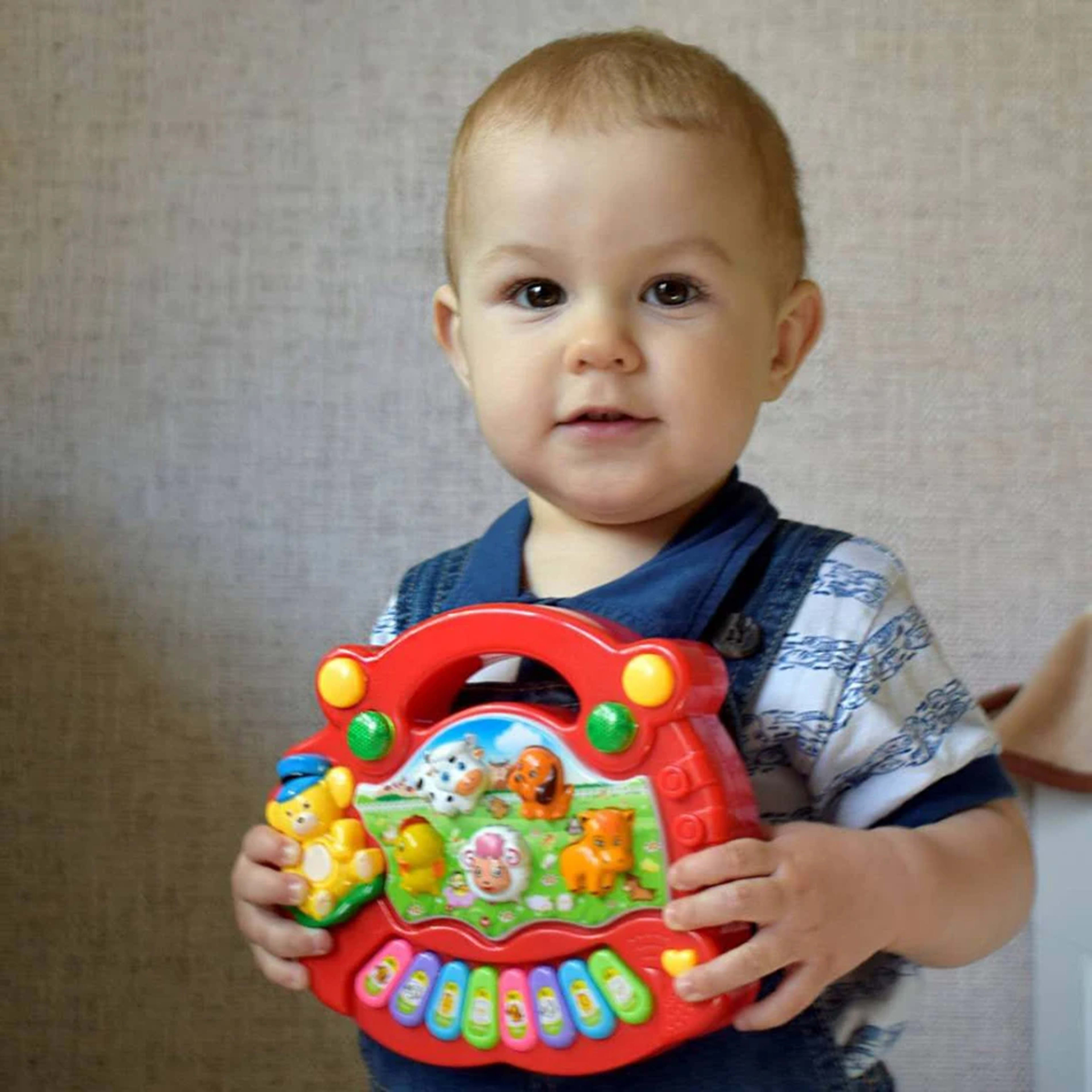 Baby Musical Toy with Animal Sound Kids Piano Keyboard Electric Flashing Music Instrument Early Educational Toys for Chi 6