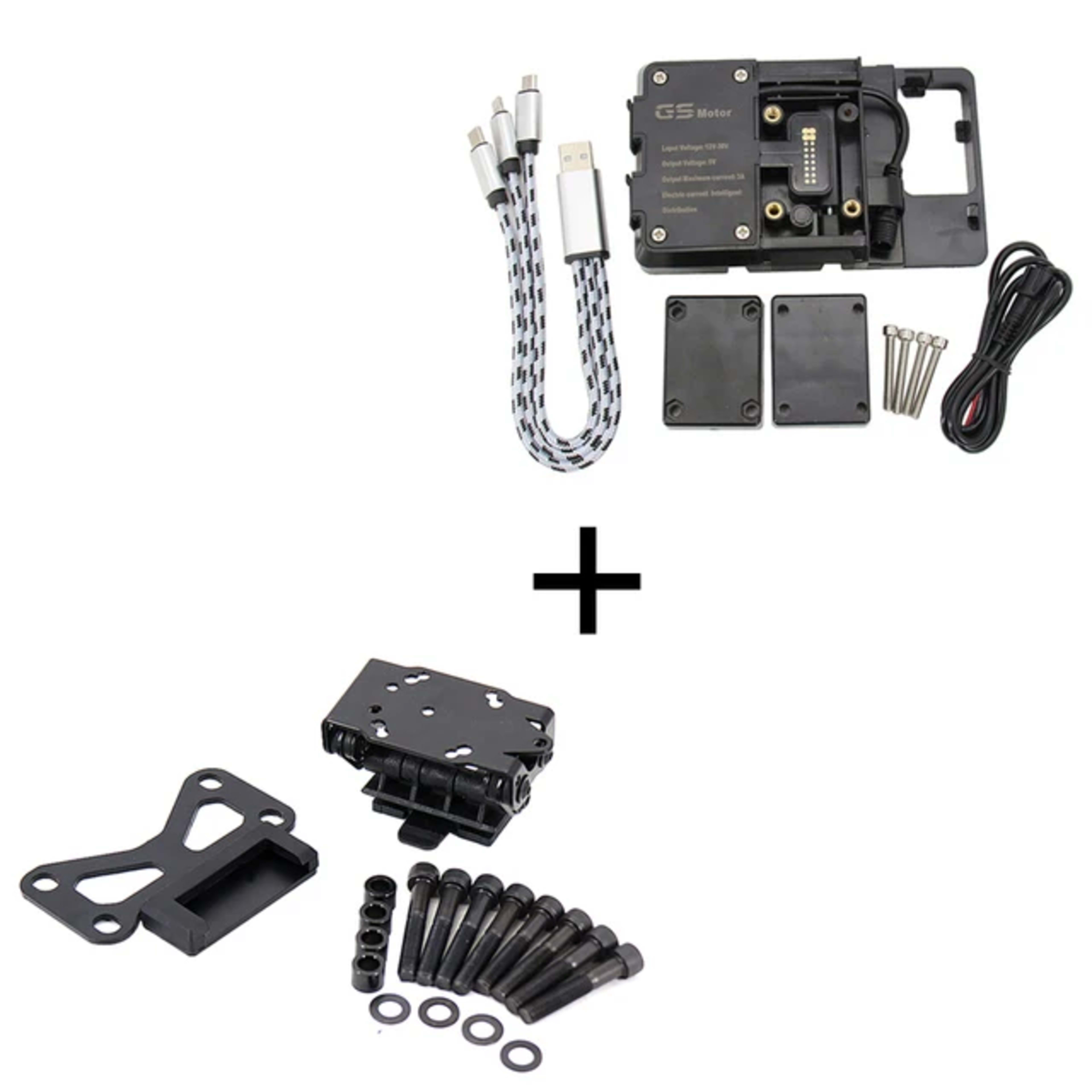 For 990 Adventure 2006-2011 2010 2009 2008 Motorcycle Accessories Front Phone Stand Holder Phone GPS Navigaton Plate Bra 9