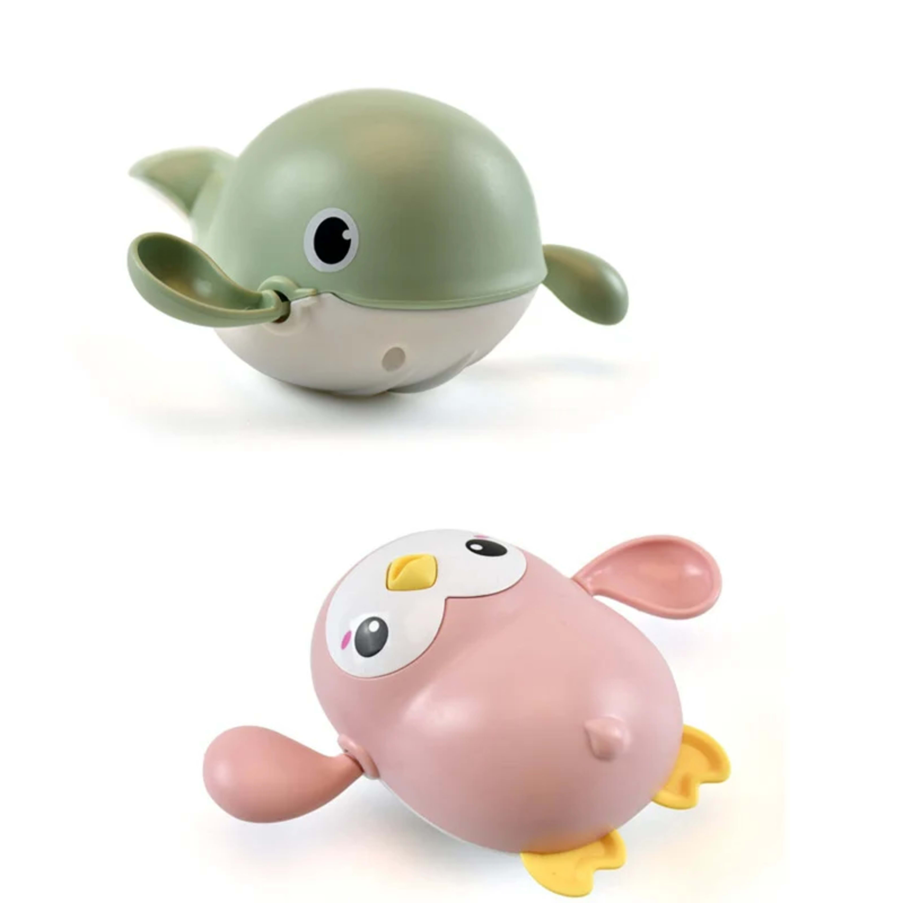 New Baby Bath Toys Cartoon Kids Learning Cognition Cute Animal Swimming Frogs Tortoise Crab Classic Baby Water Toy For C 2