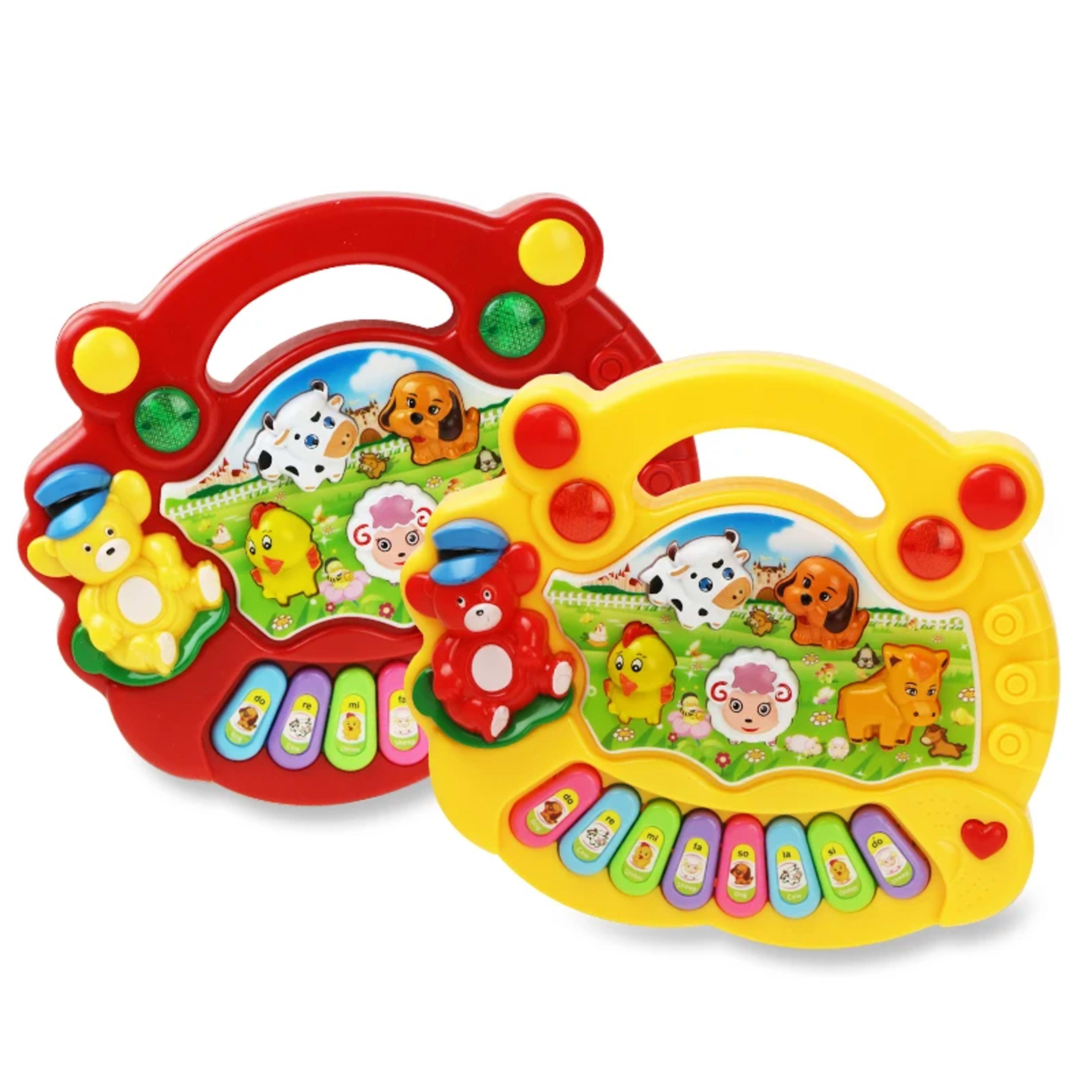 Baby Musical Toy with Animal Sound Kids Piano Keyboard Electric Flashing Music Instrument Early Educational Toys for Chi 1