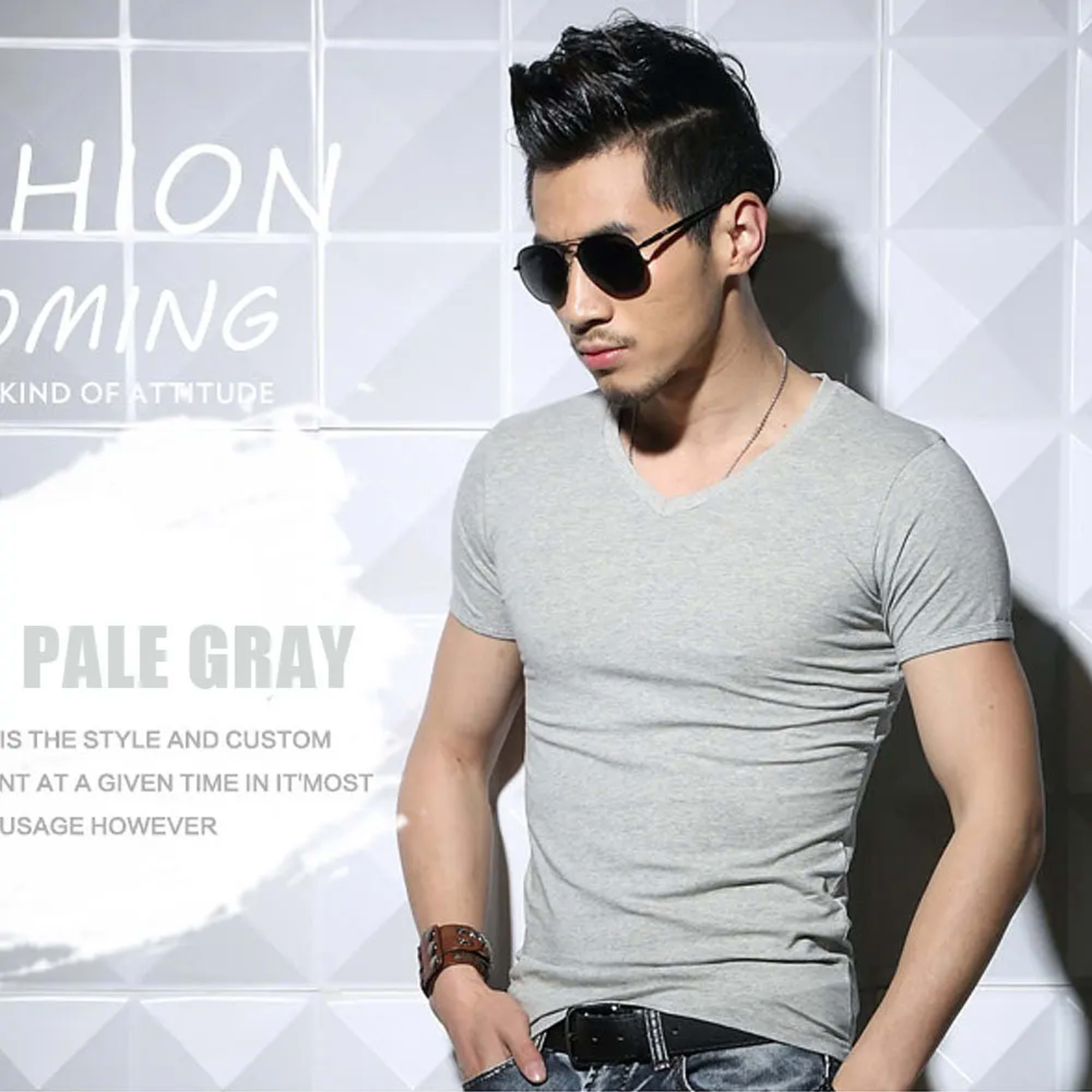Men's T Shirt Short Sleeve Men T-Shirt O-Neck Slim Solid Color Half Sleeved Man Tops Tee Shirt 2026 MRMT Men T Shirt Clo 15