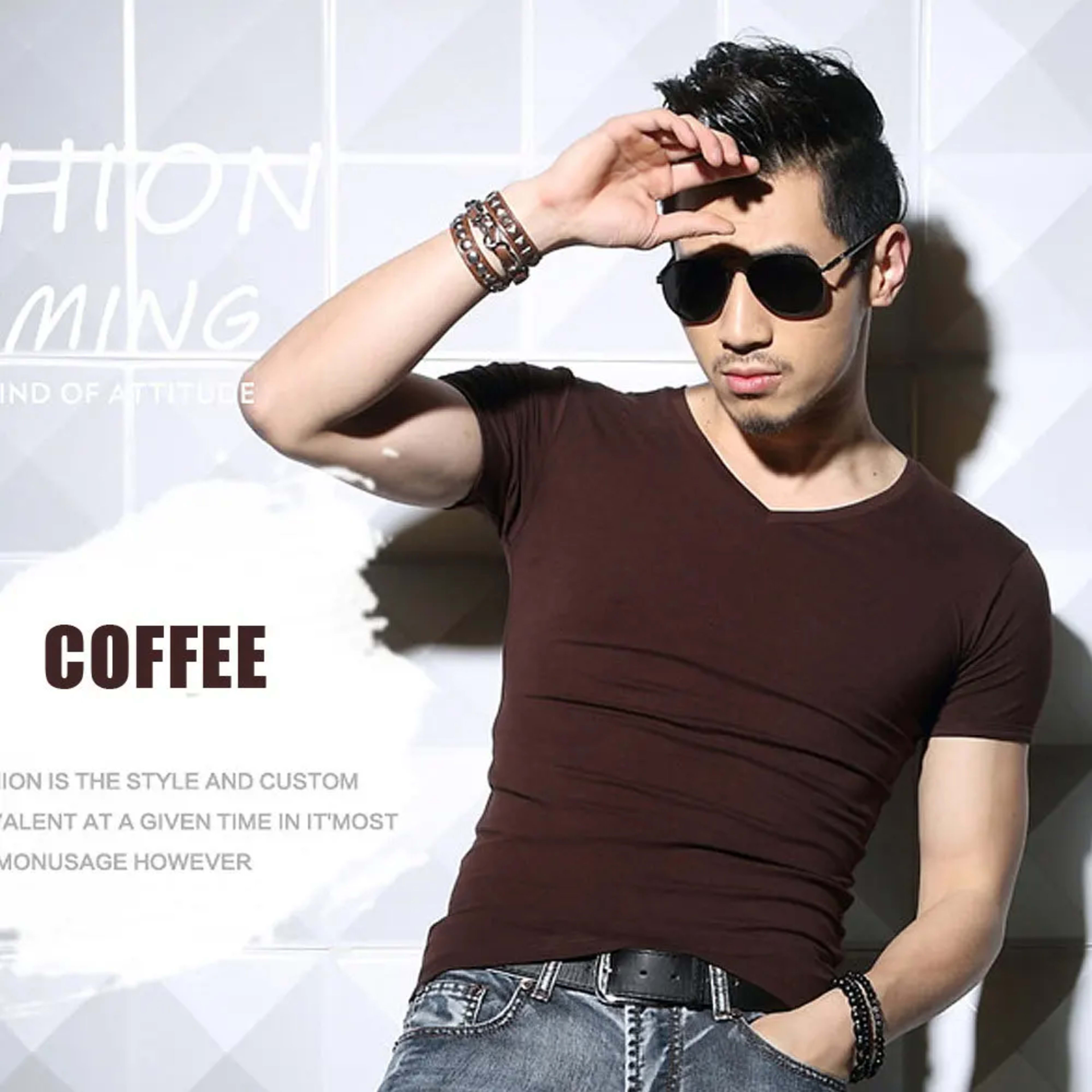 Men's T Shirt Short Sleeve Men T-Shirt O-Neck Slim Solid Color Half Sleeved Man Tops Tee Shirt 2026 MRMT Men T Shirt Clo 12