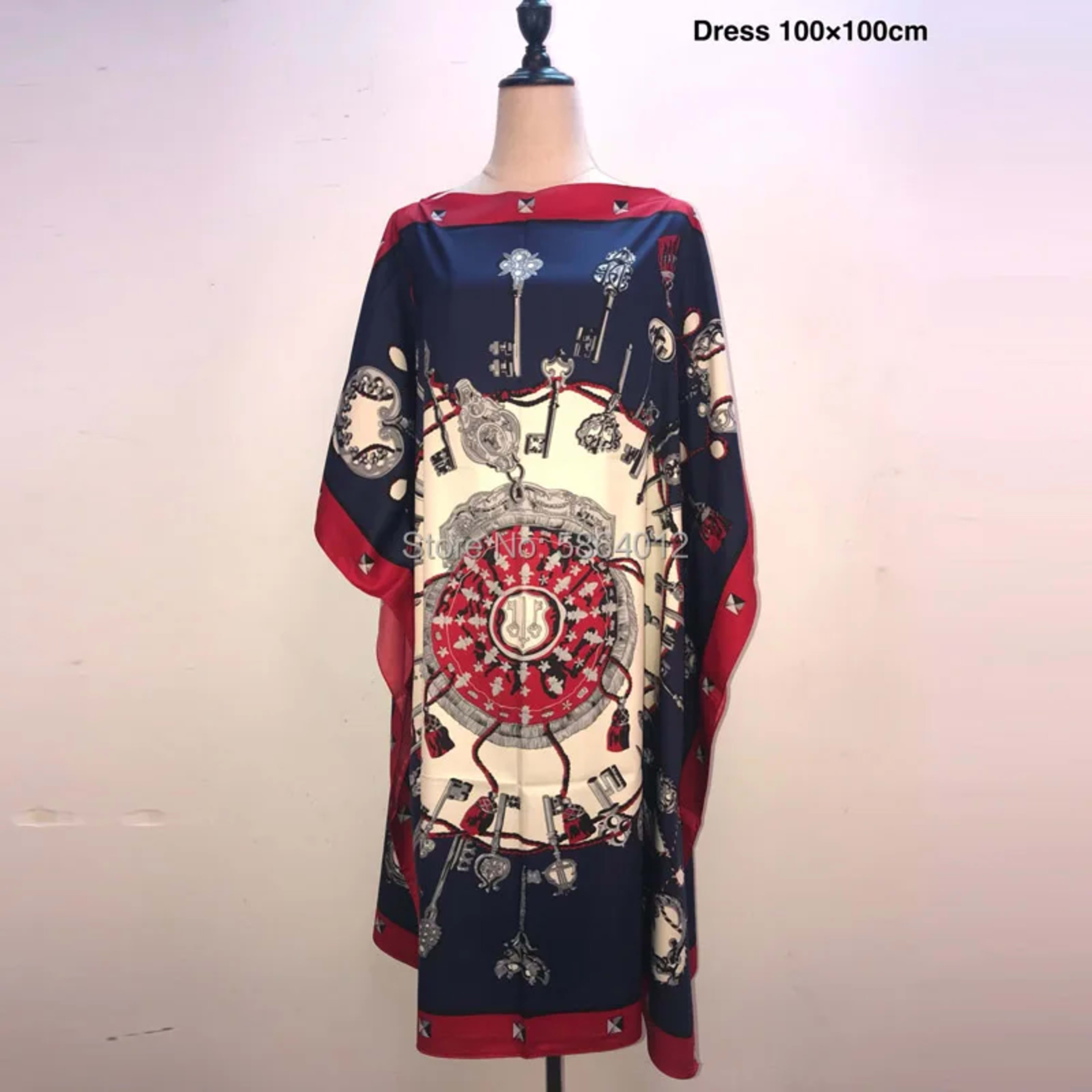 Printed Dresses For Women 2020 Fashion Design Loose Dress Batwing Maxi Long Femme Vestidos Summer Autumn Party Elegant D 16