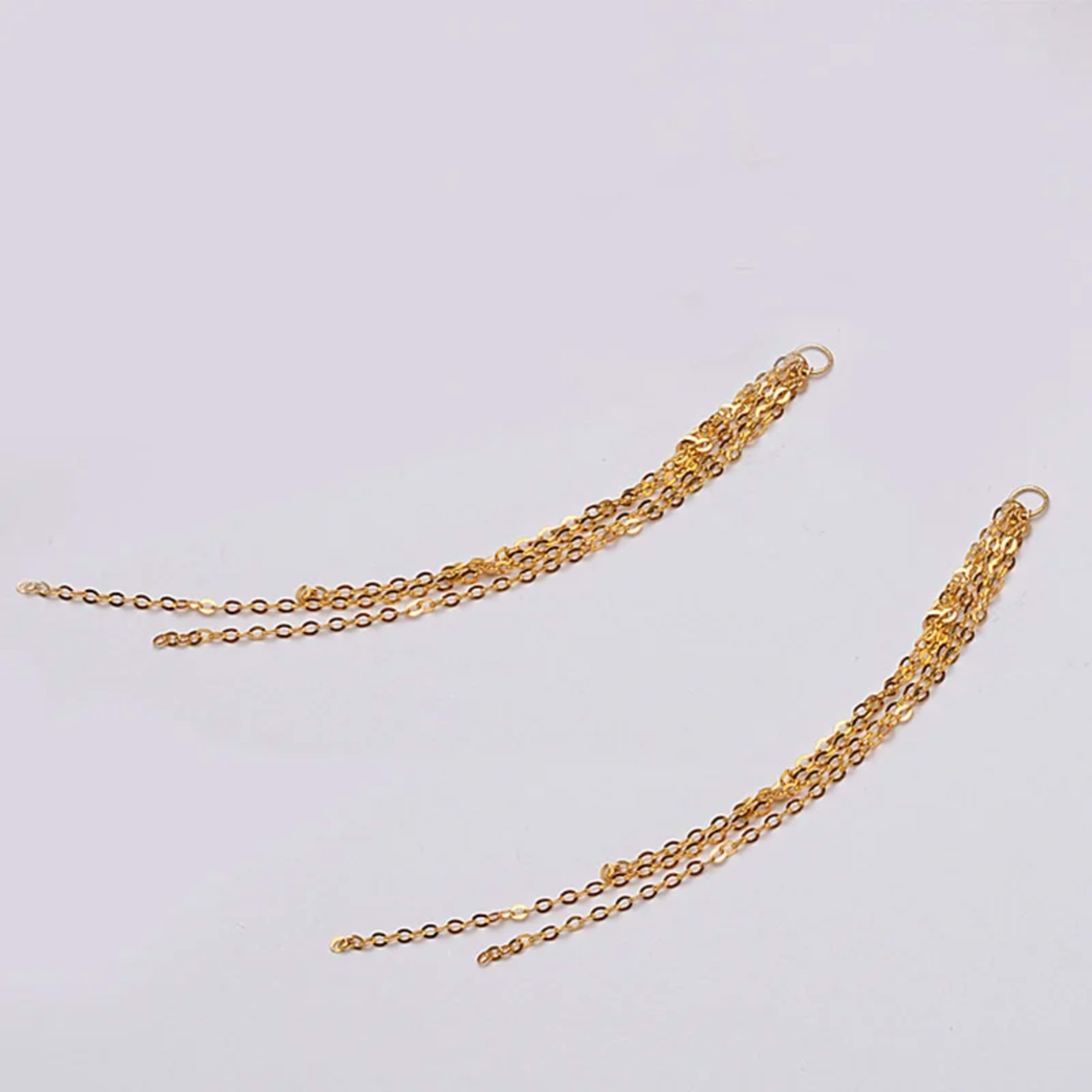 Women DIY Jewelry Earring Accessrioes Fashion Design Au750 18k Gold Chains Tassel